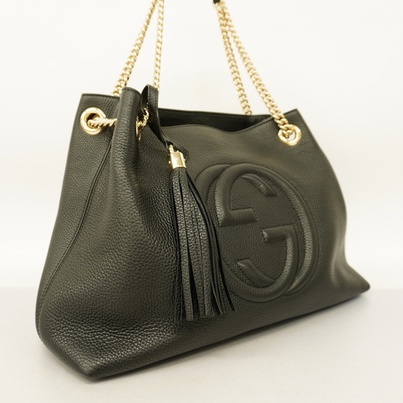 Gucci Shoulder Bag Soho Leather Black - Picture 2 of 8